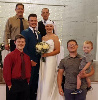Grandson Blake's wedding